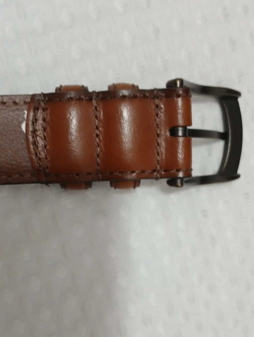 Men's Full Grain Italian Leather Classic Cognac Brown Belt 46/115